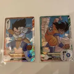 ドラゴンボールスーパーダイバーズ40thカード ベジータ sr悟空 srセット
