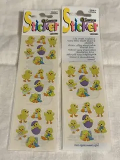 Sandylion サンディライオン シール　ホログラム　ひよこ　セット