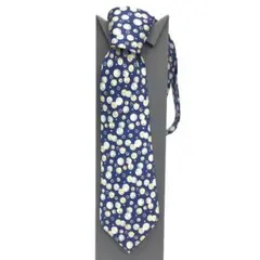 HERMES　エルメス　ネクタイ　ネイビー　シルク　aq7984