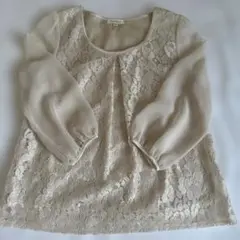 シフォンレースブラウス