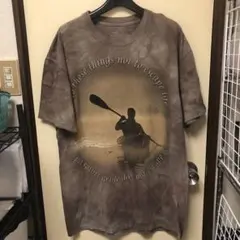 THE MOUNTAIN カヤックデザイン シャドーカモ Tシャツ メンズ 古着