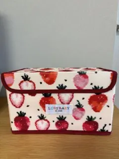 ラブラリーバイフェイラー　ストロベリードット　ハンカチ入れ　収納　ボックス