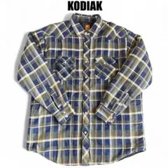 90s KODIAK ネルシャツ XL キルティング ライナー 古着