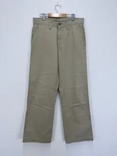 UNIQLO ベージュ系　オールシーズン活躍　チノパンXL【中古】E56