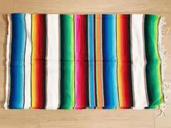 美品　サラペ　メキシカンラグ