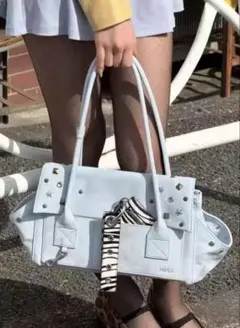 Heita ショルダーバッグ グレー×ミント - メルカリ