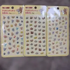 トムとジェリー プクプクシール 3枚セット