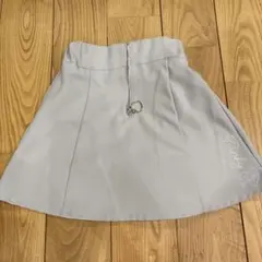 グレー ハート刺繍スカート　140