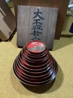 k2f75 漆器盃　希少　農耕12柄セット 金蒔絵　木箱付き k2f75 漆器盃 希少 農耕12柄セット 金蒔絵 木箱付き - メルカリ