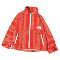 ノースフェイス　キッズ用ペイズリー柄マウンテンジャケット　フード無し　100