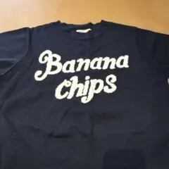 Banana Chips 半袖ニットネイビー