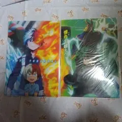 僕のヒーローアカデミア　映画　クリアファイル　轟焦凍　緑谷出久