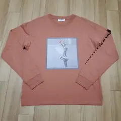 美品 BRANDALISED ビッグアートプリント 長袖Tシャツ 落書きは犯罪