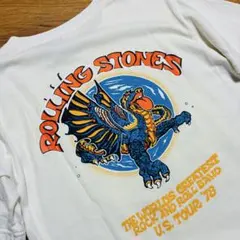 RollingStones【90s】anvilバンTドラゴン龍S白ホワイト竜
