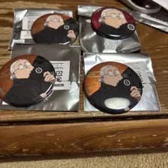 グリッター缶バッジ 、メタリック缶バッジ4個 坂本太郎 サカモトデイズ 和洋折衷