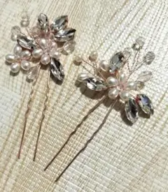 新品★花モチーフ★ヘアピン