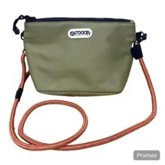 Samansa Mos2 ロープショルダーバッグ 別注 OUTDOOR カーキ