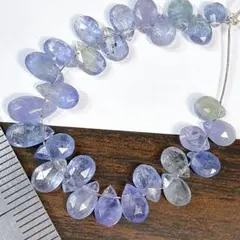 大特価＊非加熱・タンザナイト＊ペアシェイプカットo69