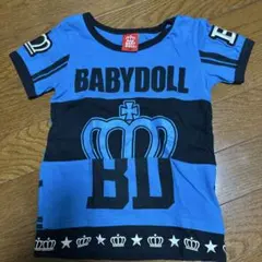 BABYDOLL Tシャツ ブルー 100cmのサムネイル