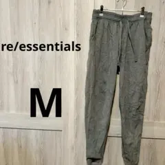 re/essentials 灰色 慢跑褲 【M】 刷毛 冬