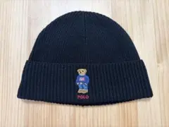 【即日発送】POLO RALPH LAUREN ブラックニット帽 クマ