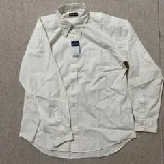希少未使用タグ付き　OLDUNIQLO ポプリンシャツ　オフホワイト色　長袖　L