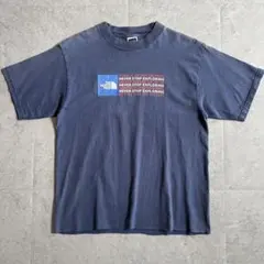 00s THE NORTH FACE ロゴTシャツ フェード テック Y2K