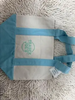 【期間限定値下げ‼️】Trader Joe's Mini Tote Bagブルーのサムネイル
