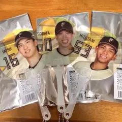 ファイターズ ミニうちわ セット 達投手 五十幡選手 水谷選手のサムネイル