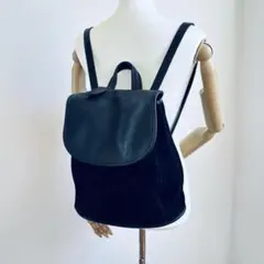 オールドコーチ Vintage COACH 9016 スエード　バックパック　黒