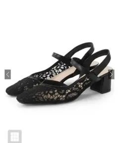 グレイル　レースストラップパンプス　gd1517