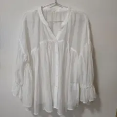 値下げ　美品　クラシカルエルフ　シアーシャツ　Мのサムネイル