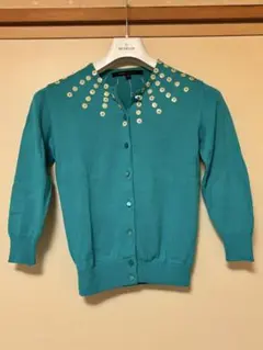 MARC JACOBS ターコイズ カーディガン S