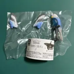 生物×宝石3 ガチャ　カプセルトイ　セキセイインコ　ブルー　インコ　鳥ガチャ