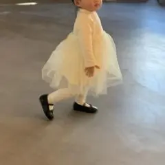 結婚式　チュチュワンピースと猫靴セット　ベビードレス　ベビーワンピース