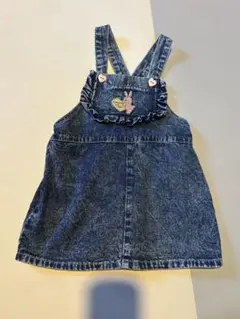 デニム ジャンバースカート futafuta