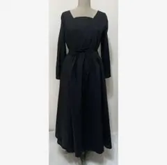 LAURA ASHLEY 7分袖　カシュクールワンピース　インナー付き　コットン