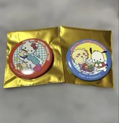 ちいかわ　サンリオ　缶バッチ　シーサー×ポチャッコ　ハローキティ × ハチワレ