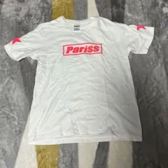 Pariss ロゴ Tシャツ ホワイト　ピンク