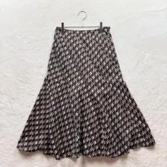 アルファキュービック/S相当/茶系/幾何柄/ロングスカート/マーメイド風 春秋のサムネイル