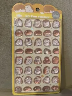 【匿名配送】ハリネズミ 3D ボンボン　ドロップシール