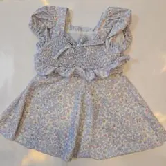 アプレレクール　花柄セパレート水着　110センチ