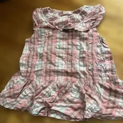 EKUBO チェック柄 ノースリーブ 130cmのサムネイル