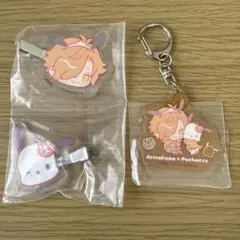大妖怪　ありさか　ポチャッコ　前髪クリップ　アクリルキーホルダー