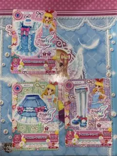 アイカツカード 星宮いちご アイスブルーフリルキャミ&パニエ ＆シューズ　セット