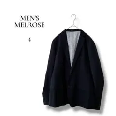 MEN'S MELROSE テーラードジャケット　ネイビー　ストライプ　4サイズのサムネイル