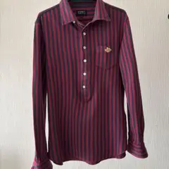 PEARLY GATES 赤紺ストライプシャツ サイズ6