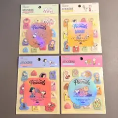 新品 新作　ビンテージ ピーナッツ　スヌーピー　ミックスシールセット　全４種