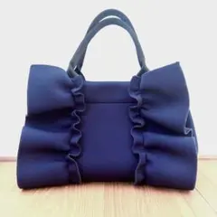 リボンフリル　2WAY ハンドバッグ　トートバック　ショルダーバッグ