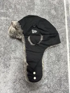 New Era ブラック フライトキャップ